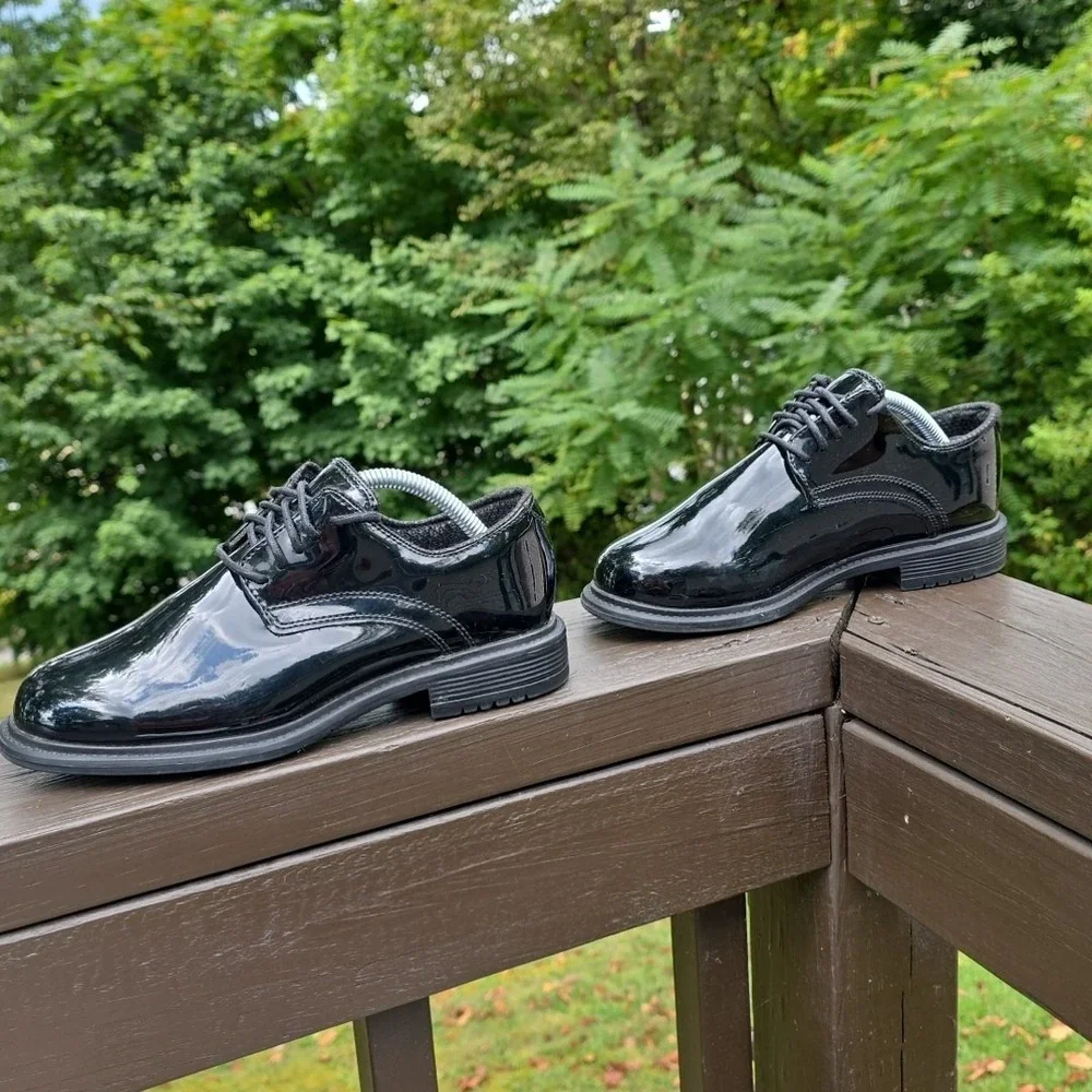 Original S.w.a.t. Uniform Dress Oxford Shoes Men's‎ 5 Shiny Black Lace Up
